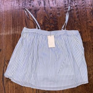 A New Day Stripped Blue and White blouse